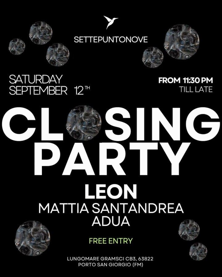 CLOSING PARTY