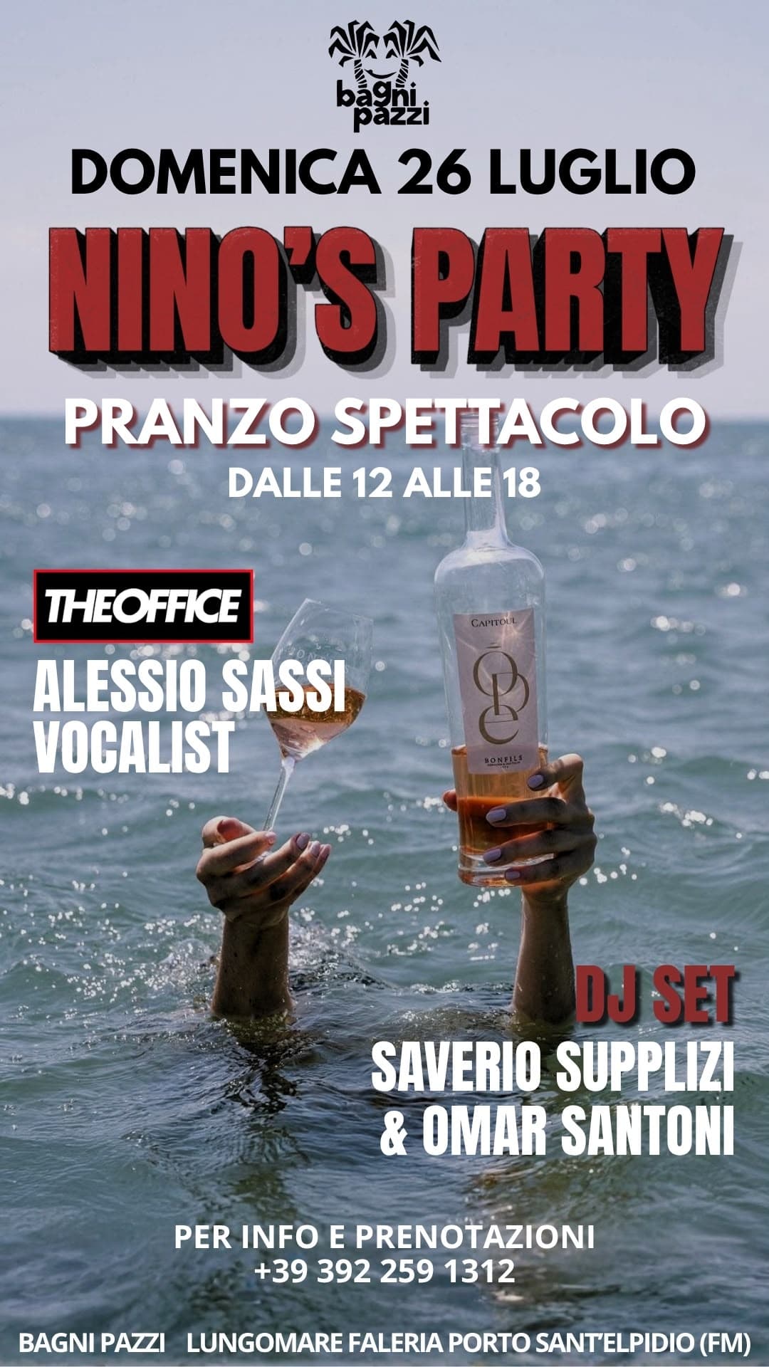 NINO'S PARTY | Bagni Pazzi